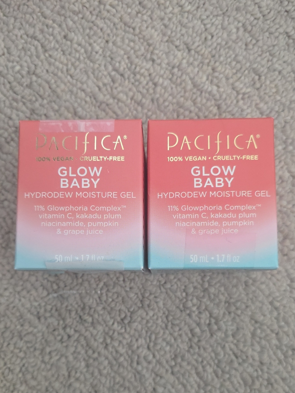 NEW Pacifica Glow Baby Hydrodew Moisture Gel (Bundle of 2)